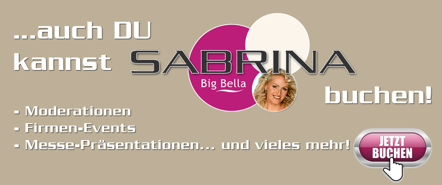 Auch Du kannst Sabrina buchen