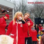 Sabrina bei der Moderation der "Mission Morningshow" zum Karneval in Oranienburg.