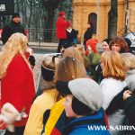 Sabrina bei der Moderation der "Mission Morningshow" zum Karneval in Oranienburg.