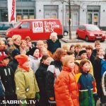 Sabrina bei der Moderation der "Mission Morningshow" zum Karneval in Oranienburg.