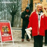 Sabrina bei der Moderation der "Mission Morningshow" zum Karneval in Oranienburg.