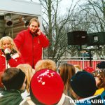 Sabrina bei der Moderation der "Mission Morningshow" zum Karneval in Oranienburg.