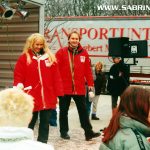 Sabrina bei der Moderation der "Mission Morningshow" zum Karneval in Oranienburg.