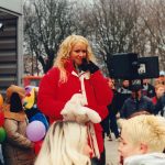 Sabrina bei der Moderation der "Mission Morningshow" zum Karneval in Oranienburg.