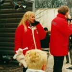 Sabrina bei der Moderation der "Mission Morningshow" zum Karneval in Oranienburg.