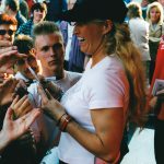 Sabrina moderiert für BB-Radio auf dem Turmfest in Luckenwalde