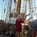 Sabrina Lange unterwegs in Hamburg im August 2018