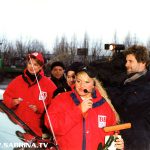 Sabrina Lange auf Mission Morningshow an einer Tankstelle in Berlin-Marzahn