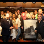 Sabrina Lange moderiert auf der "Charity Art & Literature" in Hamburg
